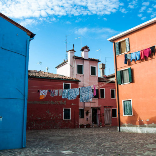 Na Burano nawet pranie jest bardzo kolorowe